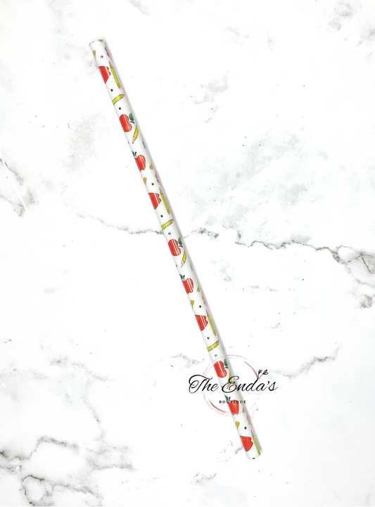 Teacher Reusable Plastic Straw